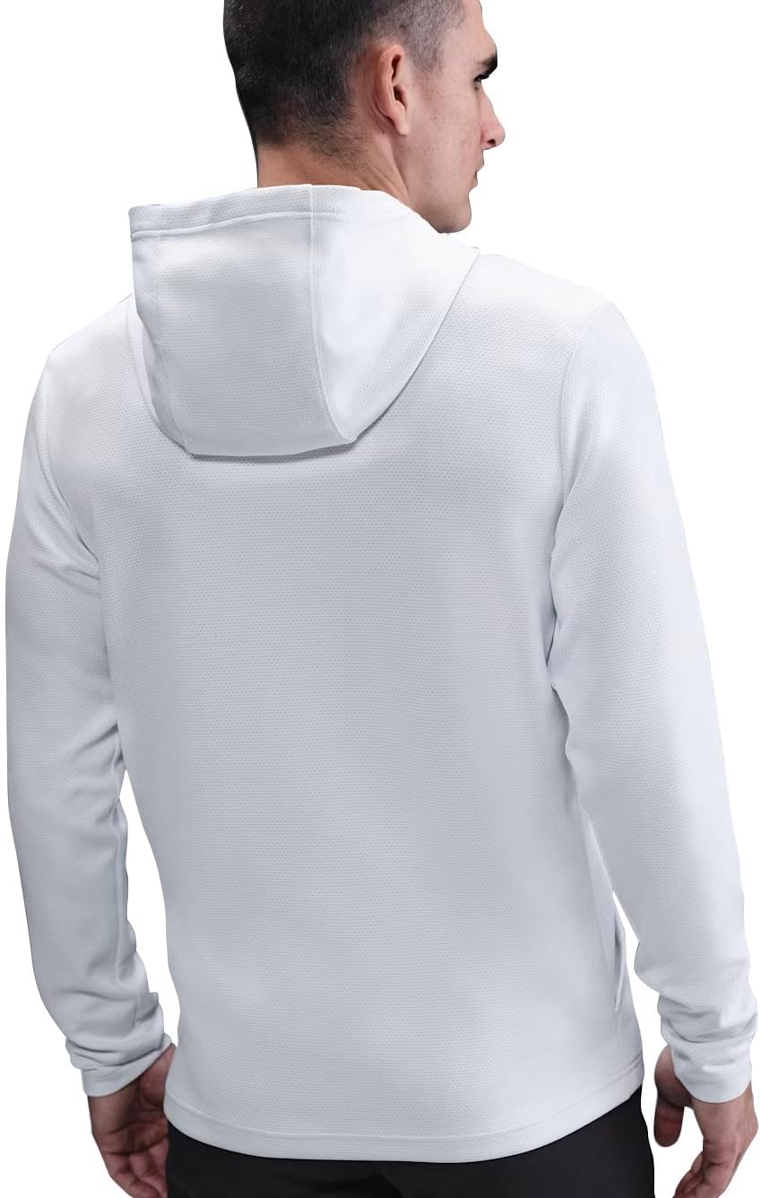 Мужская толстовка для гольфа Nike Victory Dri-FIT Therma Flex, White/Pure Platinum/Black — фото 2