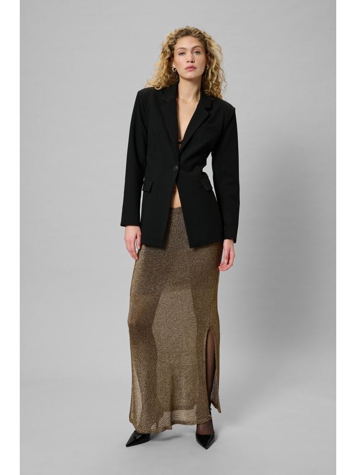 

My Essential Wardrobe Юбка MWOlly приталенного кроя, цвет черный с янтарным металликом