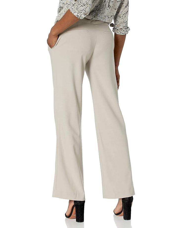 Брюки Calvin Klein Petite Classic Fit Lux, хаки — фото 2