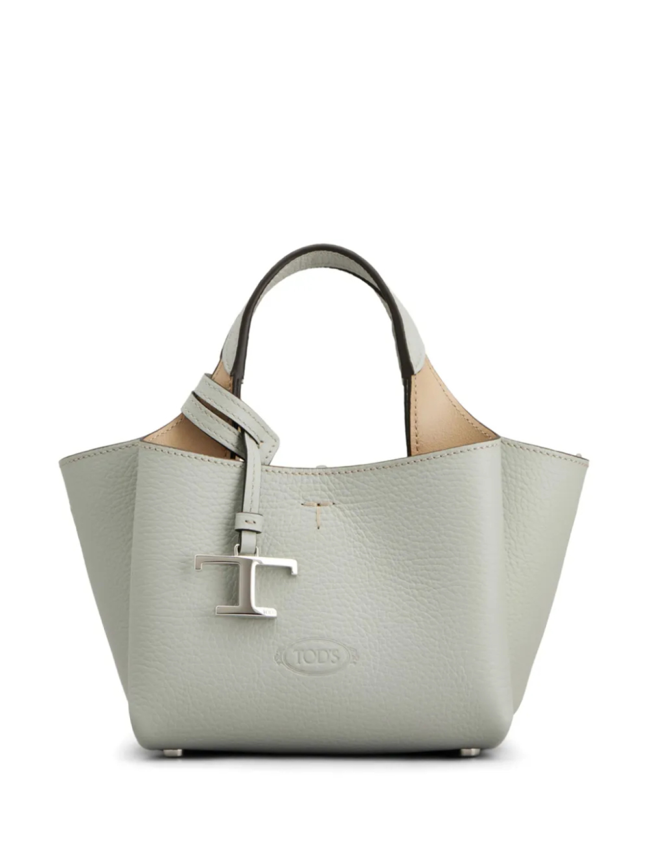 

Кожаная мини-сумка Tod's, серый
