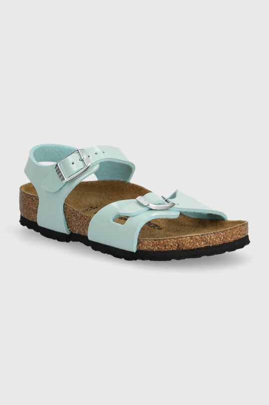 

Детские лакированные сандалии Rio Kids Birkenstock, бирюзовый