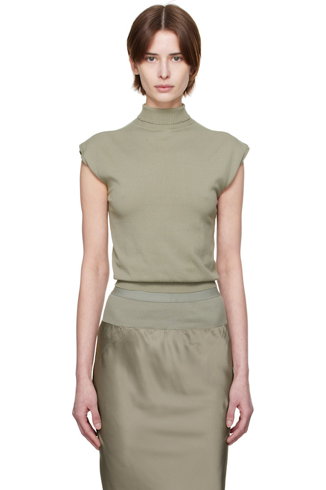 

Чёрная водолазка Hollywood SL Rick Owens, цвет celadon
