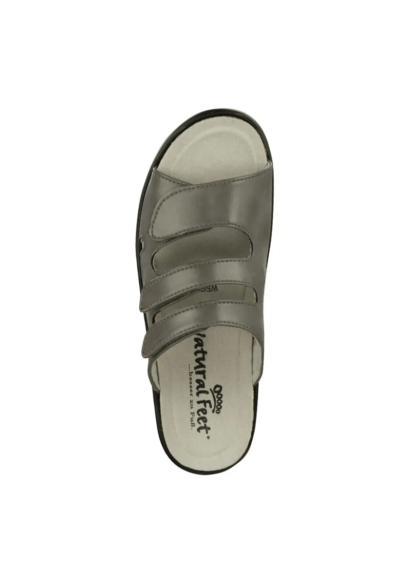 Мюли Natural Feet "Ines" с противоскользящими элементами, серый — фото 3