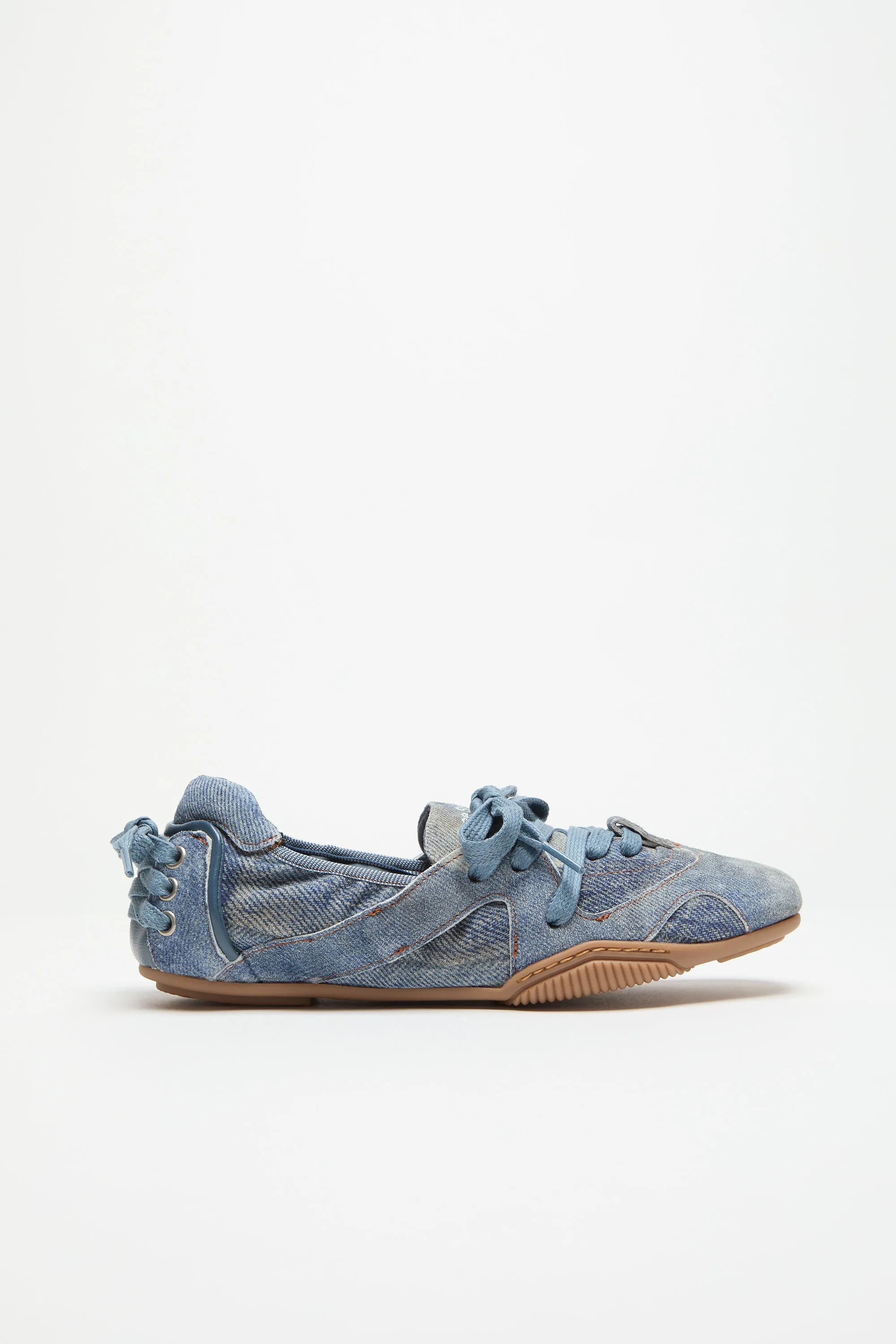 Кожаные туфли на шнуровке Acne Studios, Light blue