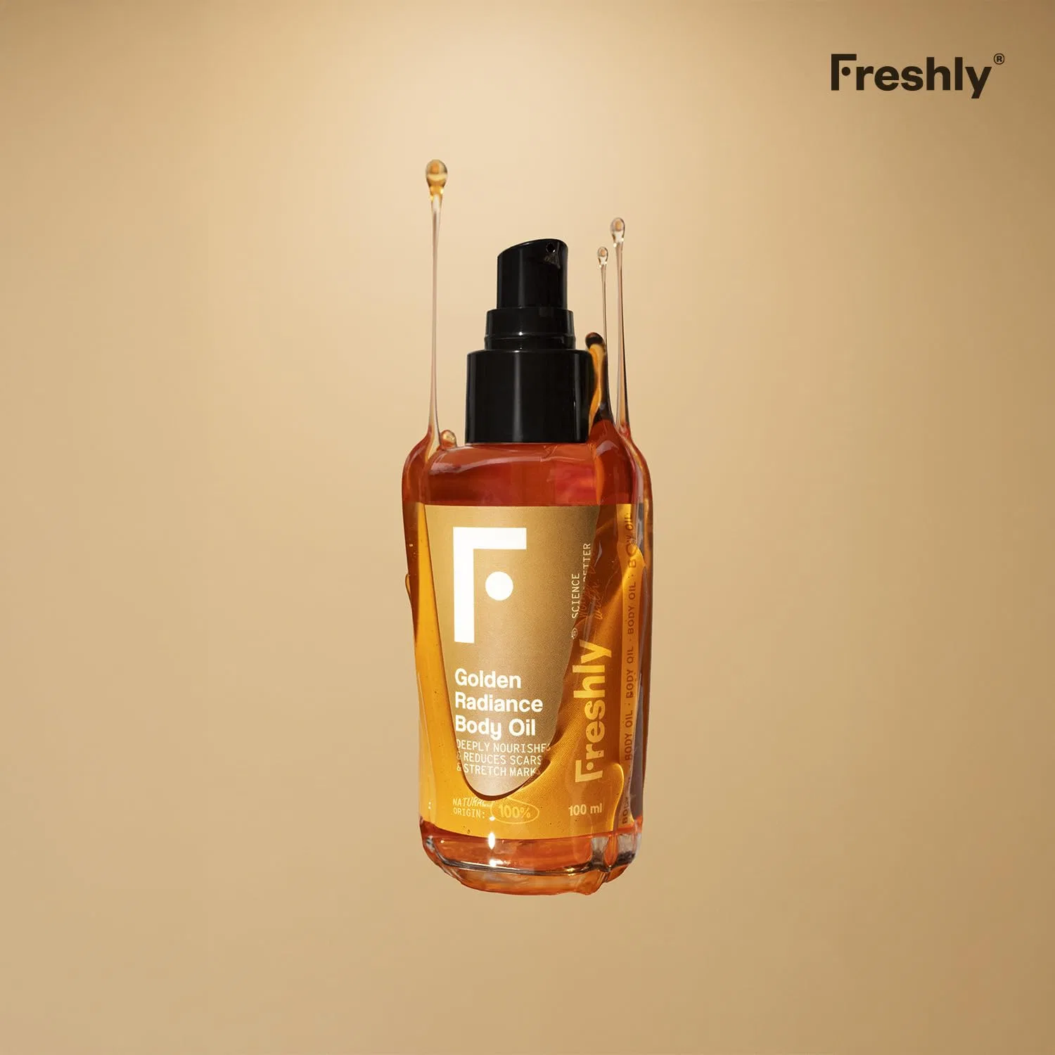 Натуральное масло для тела «Golden Radiance» от Freshly Freshly — фото 3