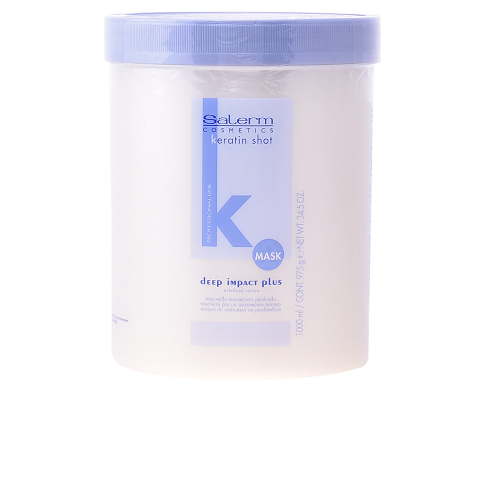 

Маска для волос keratin shot mask deep impact plus Salerm, объем 1000 мл