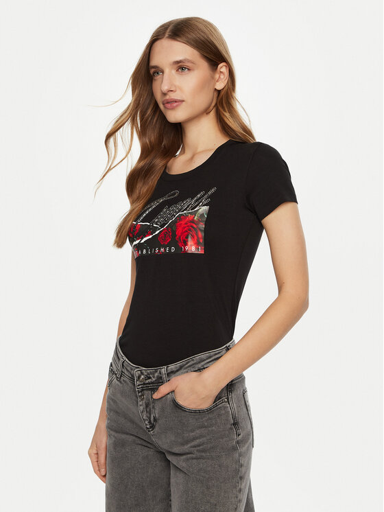 

Футболка обычного кроя W5RI03 J1314 Guess, черный