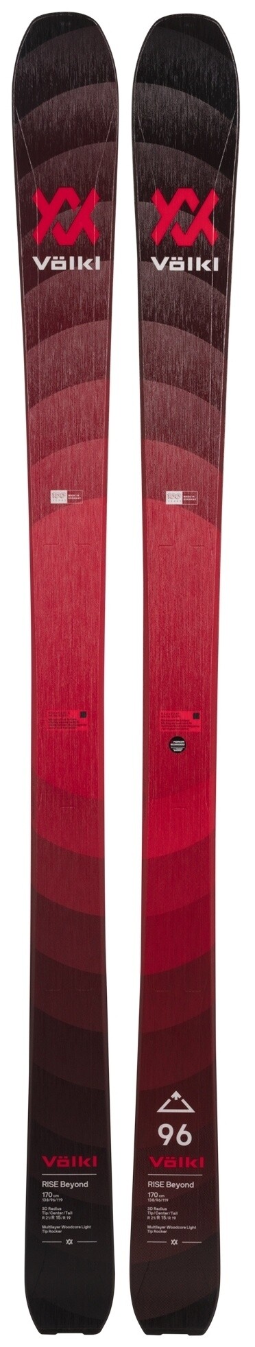 

Новые лыжи Volkl Rise Beyond 96 2026 года, длина 177 см