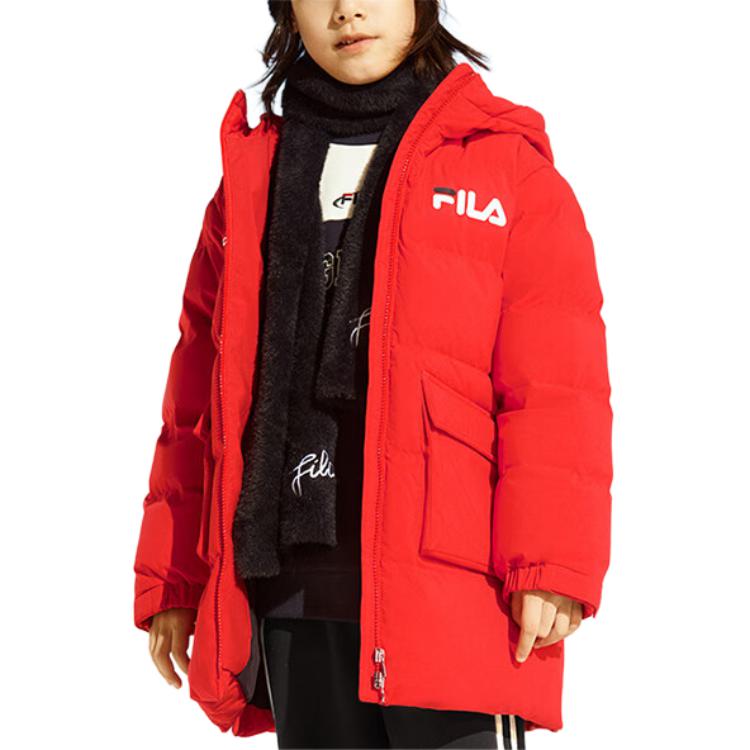 Пуховик Legend Red FILA KIDS, красный — фото 4