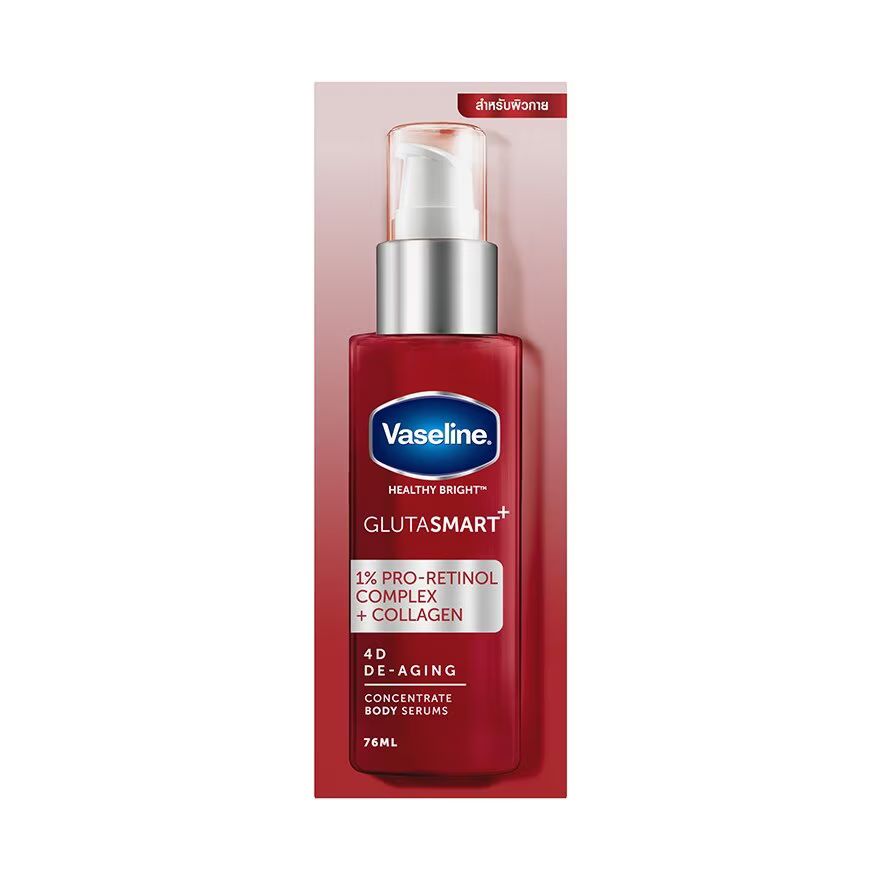 

Vaseline Healthy Bright GlutaSmart 4D Омолаживающий концентрат сыворотки для тела 76 мл, Red