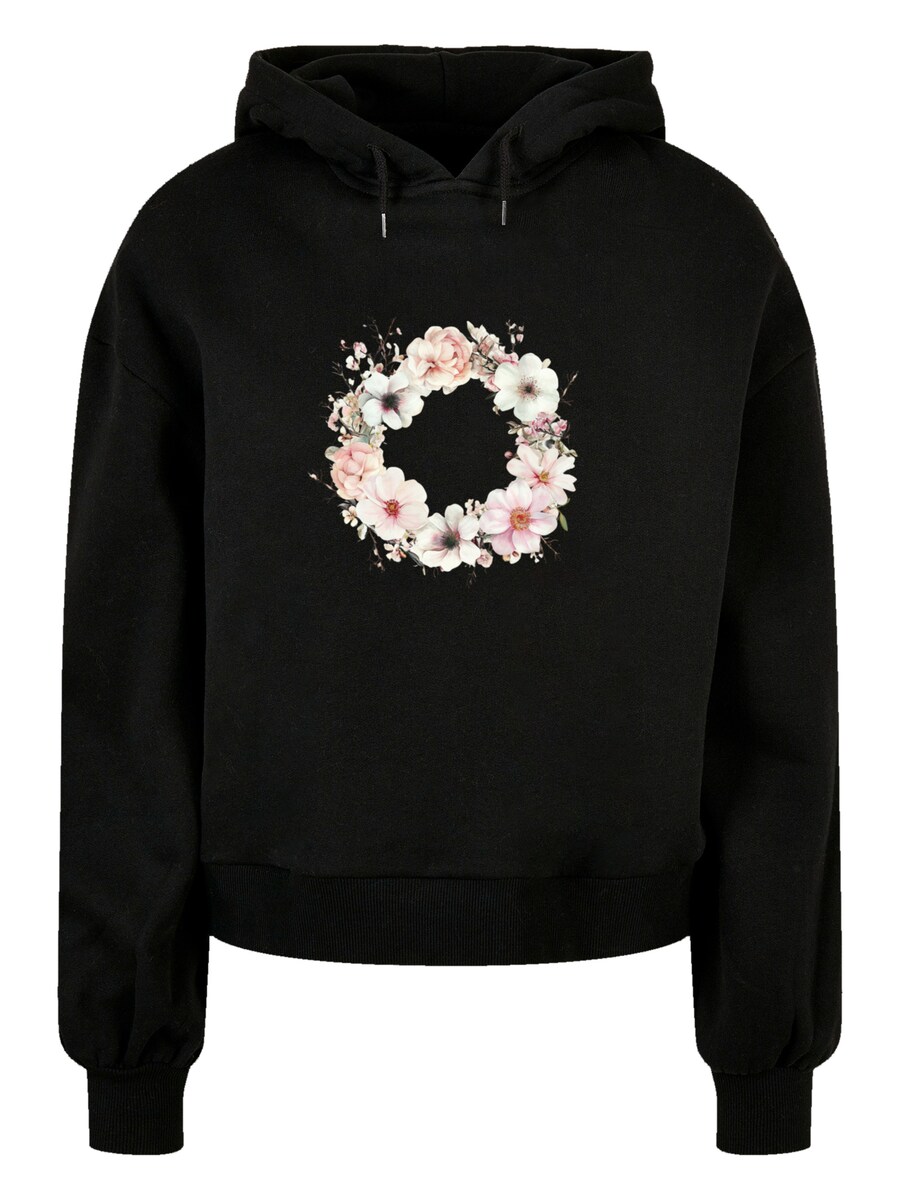 

Толстовка F4NT4STIC Pink Floral Wreath - Decorative Spring Flower, черный