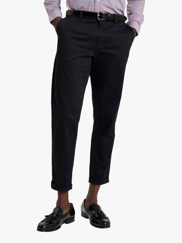 

Фирменные облегающие хлопчатобумажные брюки-чинос Ben Sherman, черный