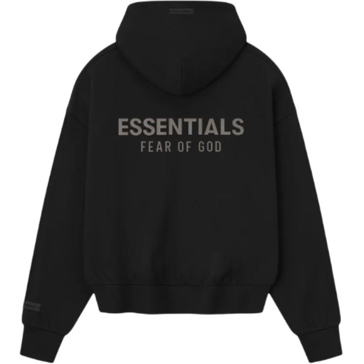 Классическая флисовая худи на молнии Fear Of God Essentials, черный — фото 2