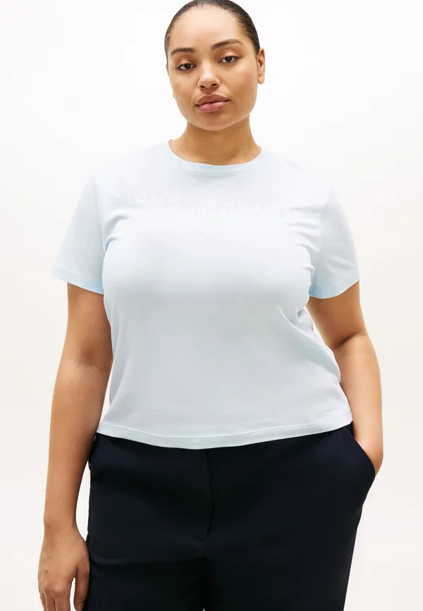 Футболка с круглым вырезом и логотипом curve Tommy Hilfiger Curve, Keepsake Blue