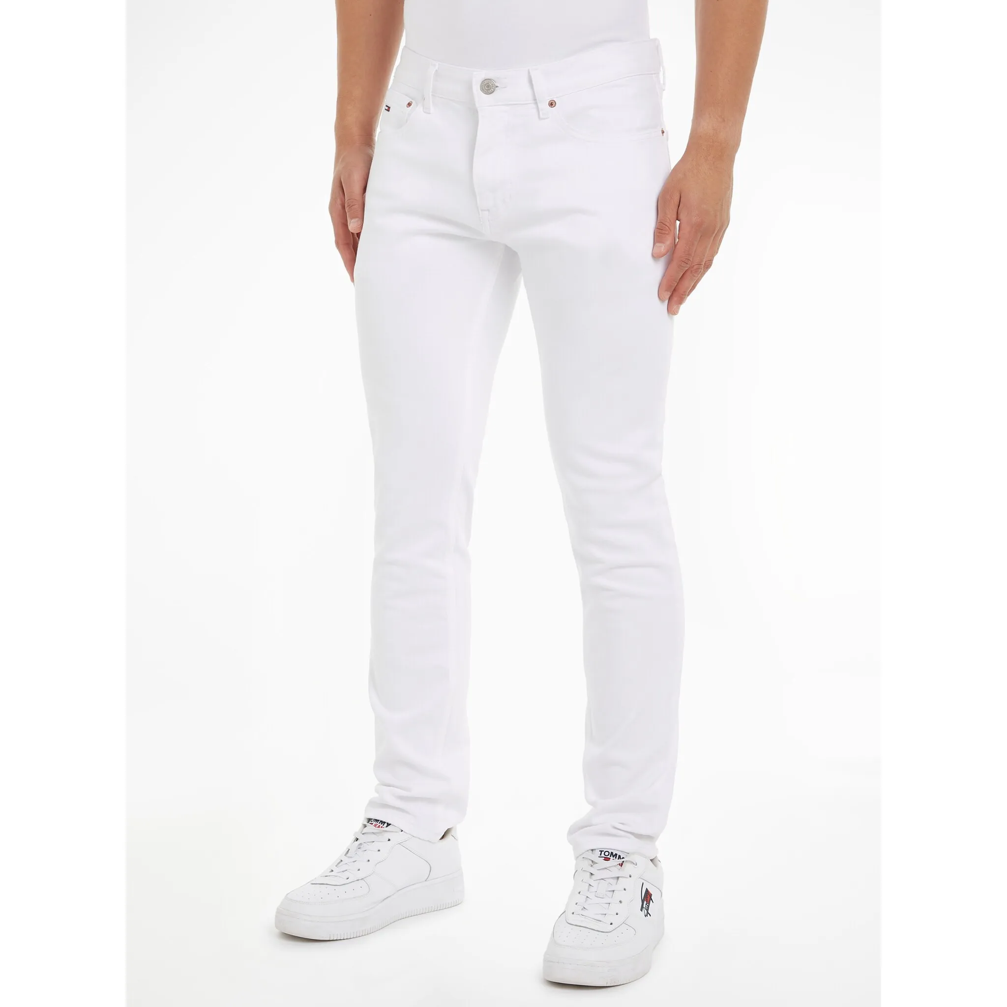 

Джинсы Tommy Jeans узкого кроя "SCANTON SLIM", фасон с 5 карманами, белый