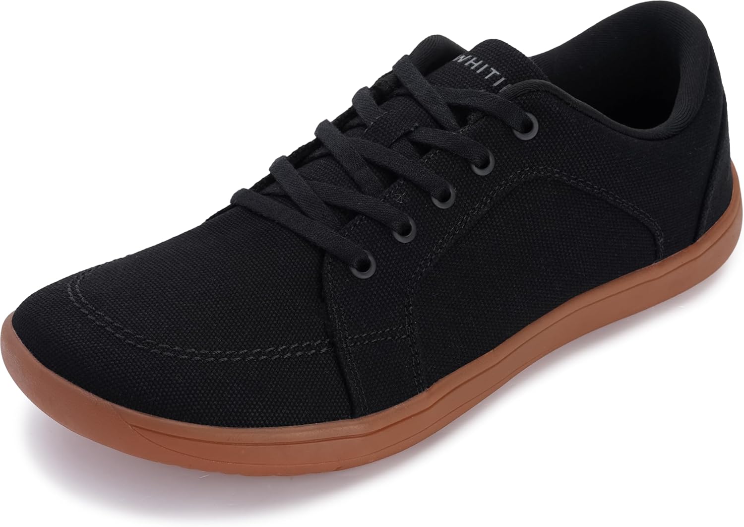 

Мужские широкие канвасовые босоножки и минималистичные туфли WHITIN, Подошва с нулевым уклоном, черный