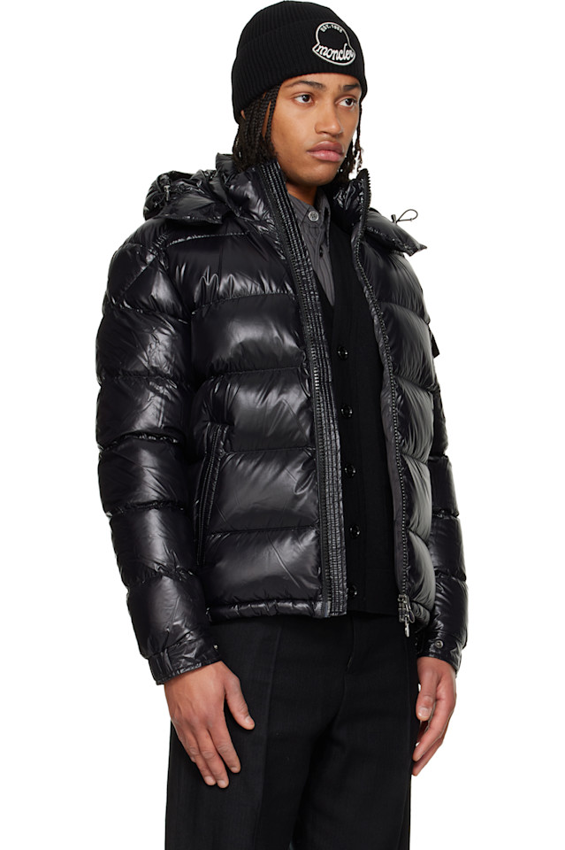 Пуховая куртка Maya с капюшоном, короткая Moncler, черный — фото 2