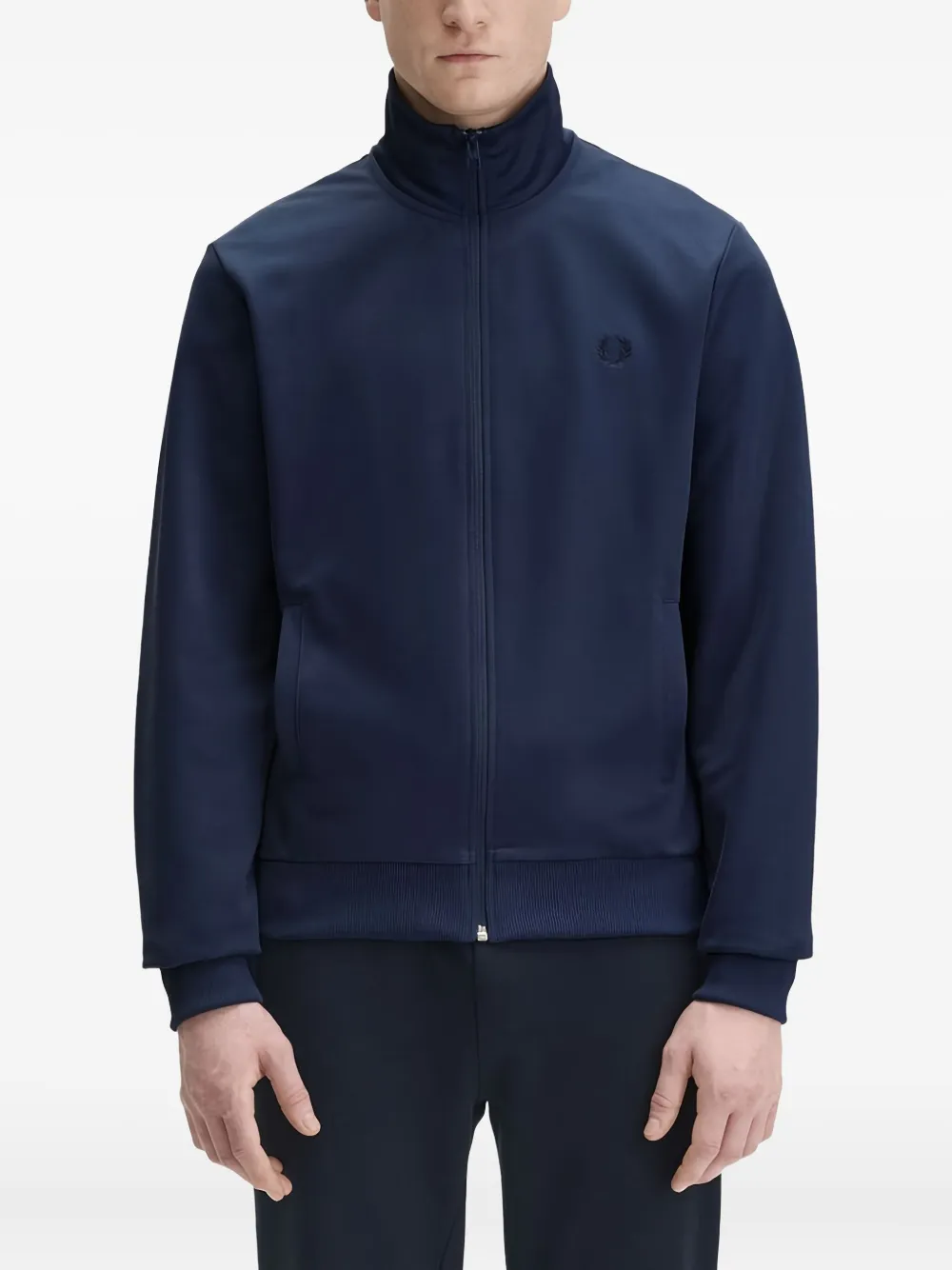 

Куртка с высоким воротом и застежкой-молнией Fred Perry, синий