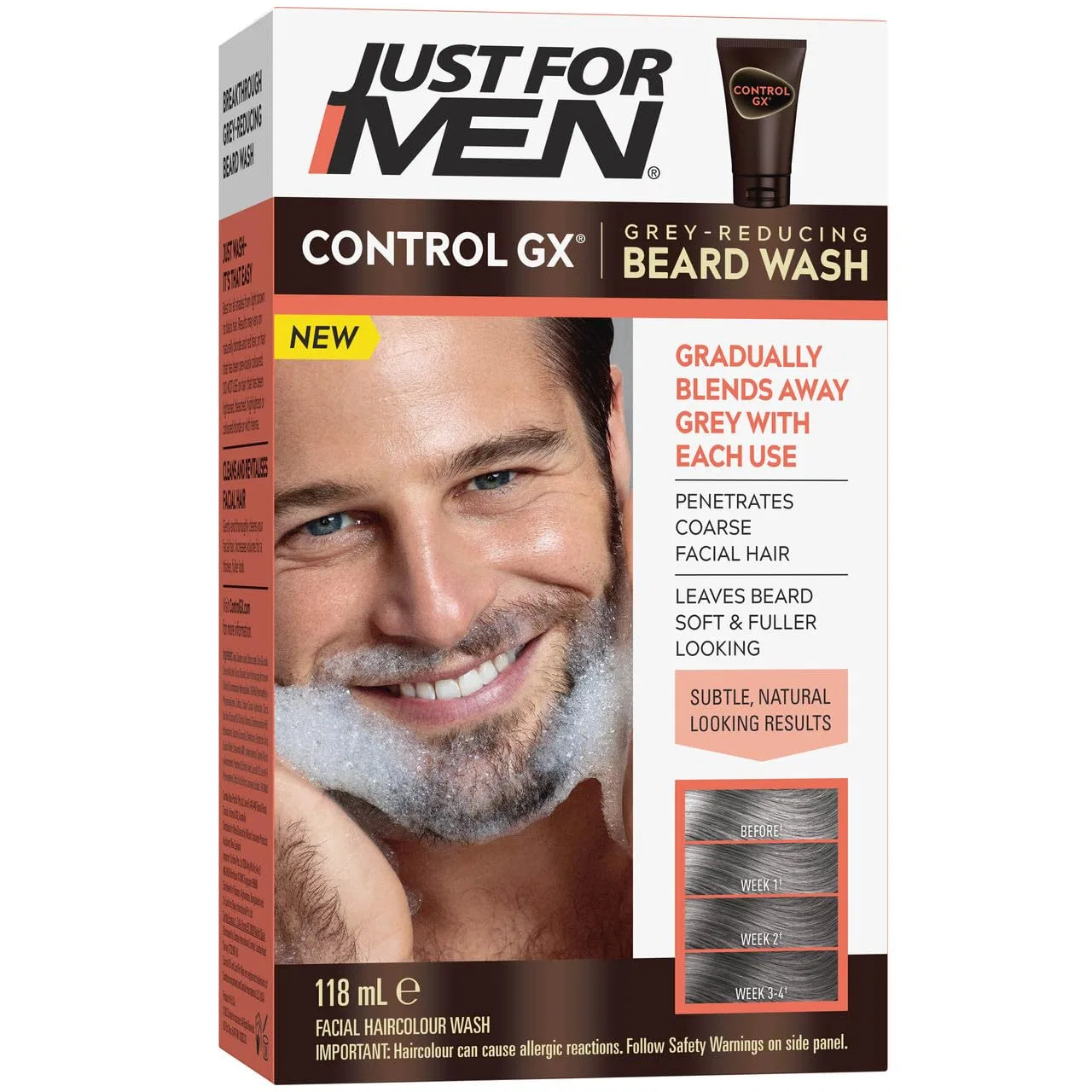 Шампунь для бороды Just For Men Control GX, уменьшающий седину Just For Men