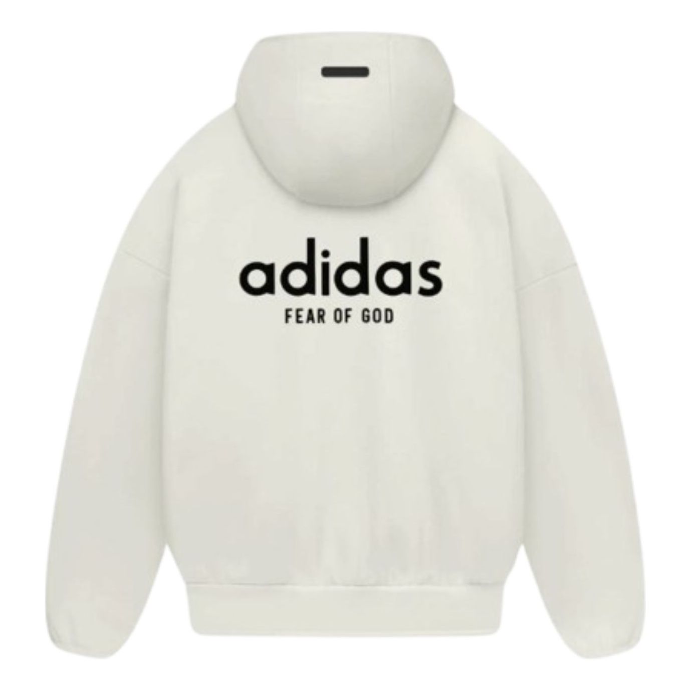 Толстовка Adidas x Fear of God Athletics Heavy Fleece Hoodie 'White Black' — фото 2