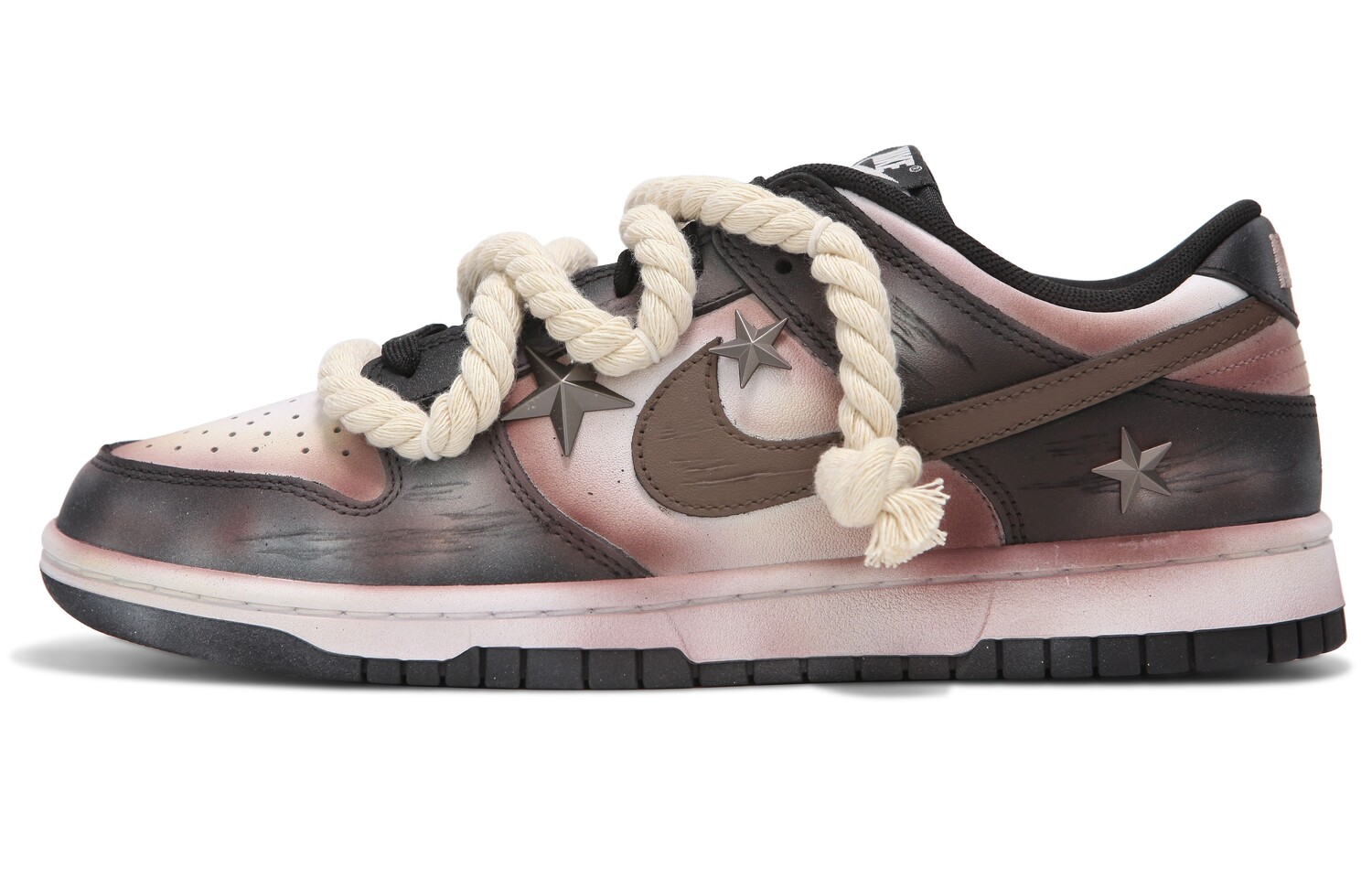 

Кроссовки Nike Dunk Skateboarding Shoes Men Low-top Black, цвет Russet