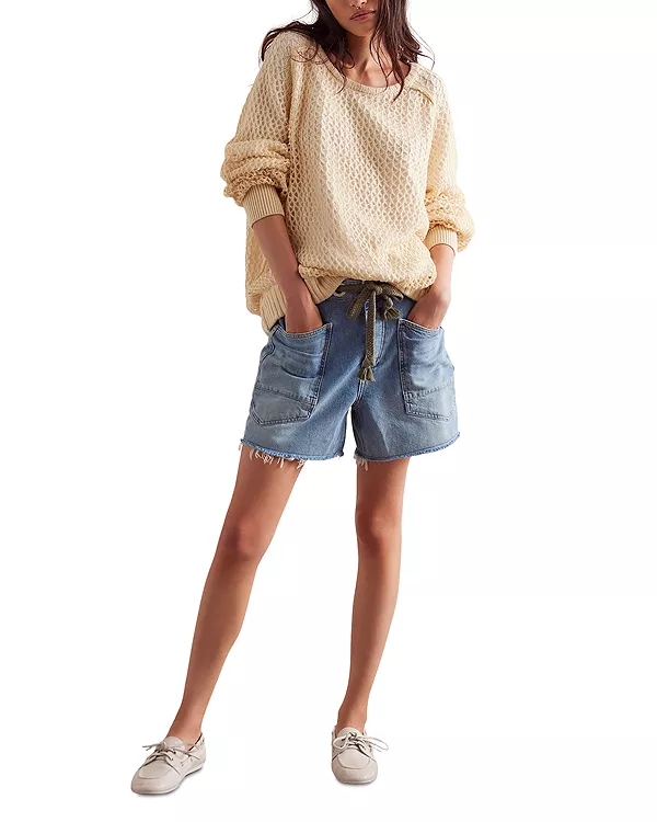 

Джинсовые шорты Moxie Free People, синий