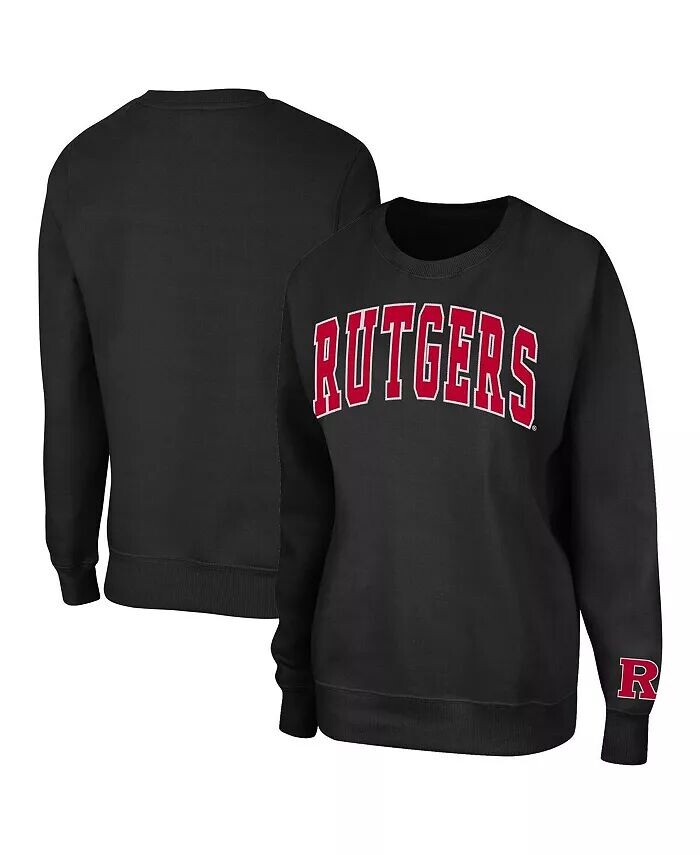 

Женский черный пуловер Rutgers Scarlet Knights Campanile свитшот Colosseum