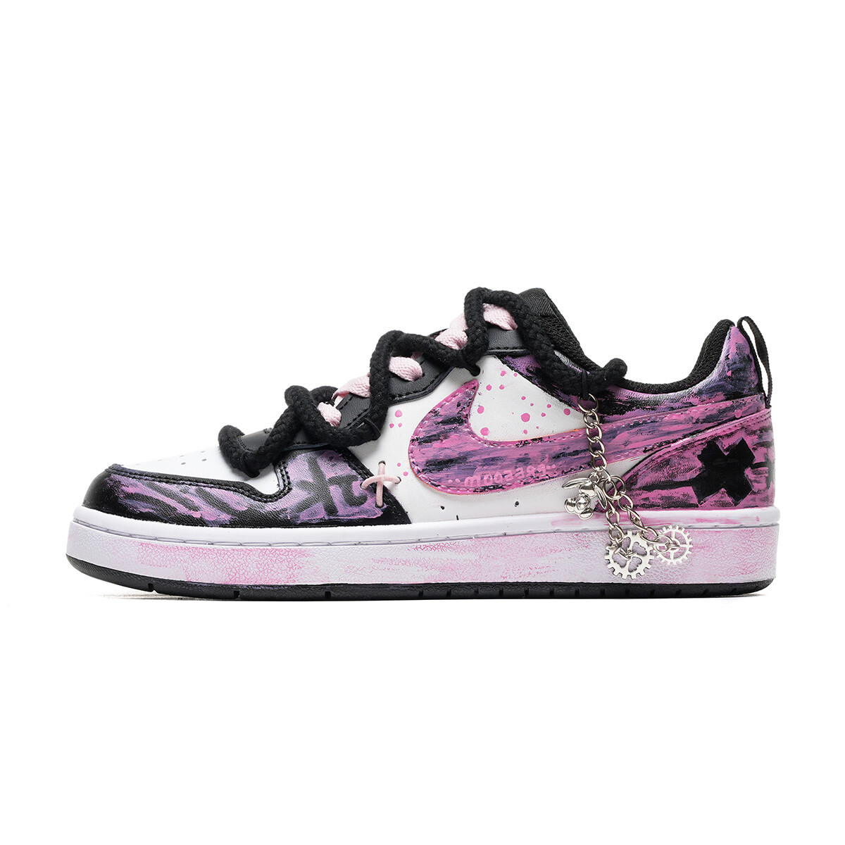 

Обувь для скейтбординга Court Borough для детей, начальная школа Nike, цвет Black/Purple/Pink
