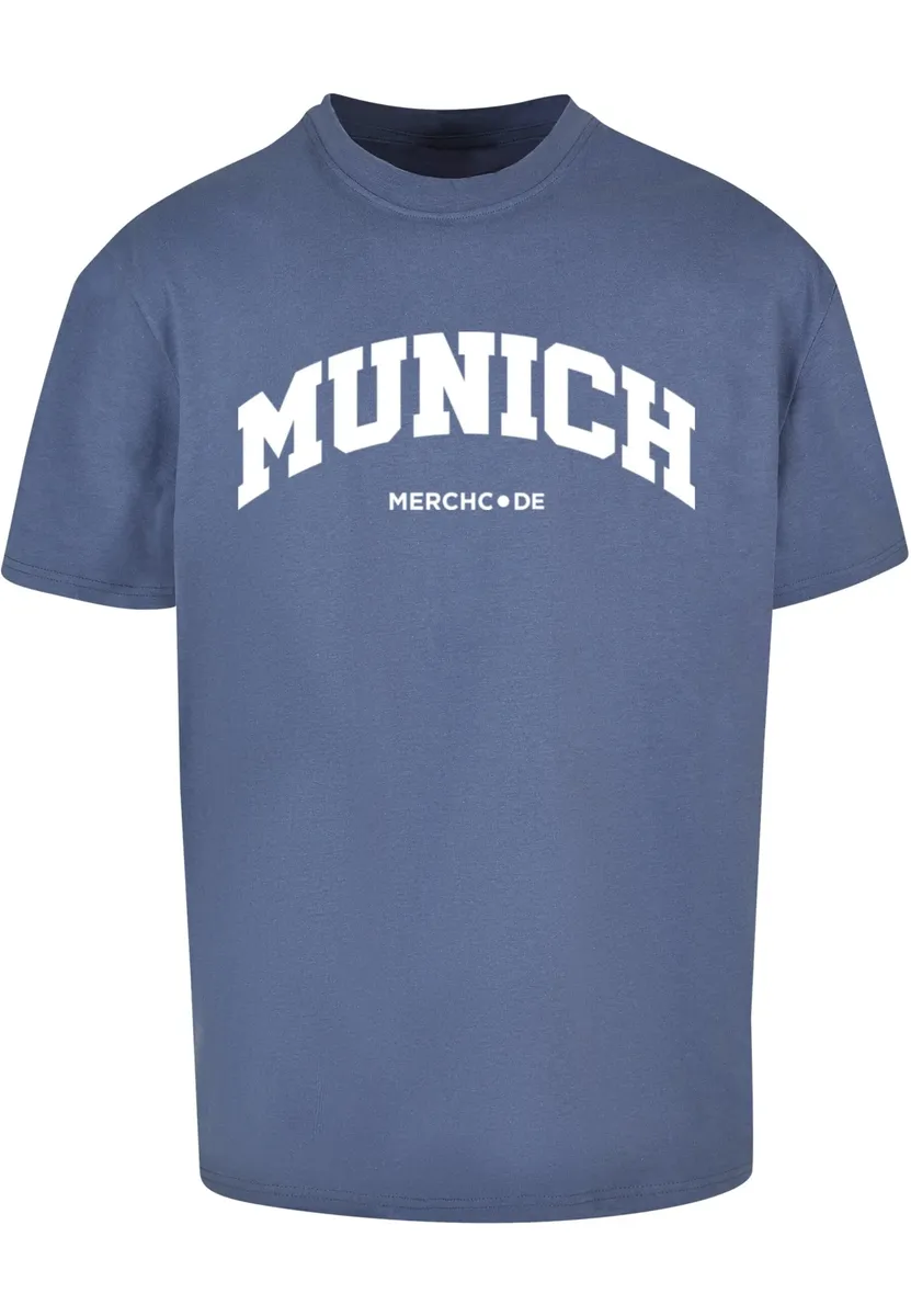 

Футболка Merchcode " Merchcode Men's Munich Wording - Heavy Oversize Tee", синий
