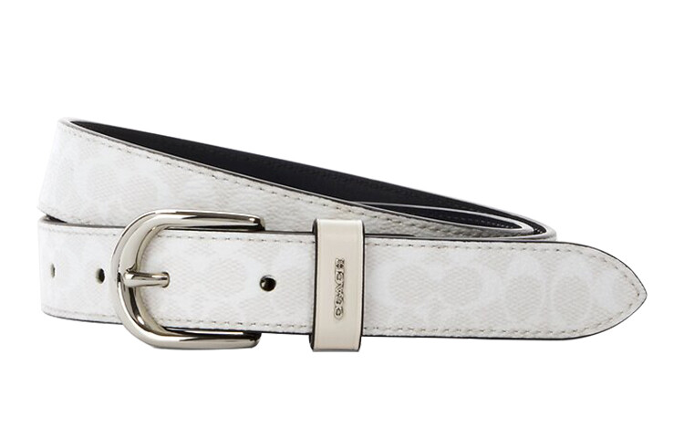 

Женский кожаный ремень Coach, экрю