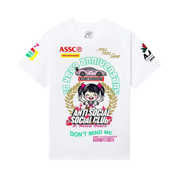 

Футболка Anti Social Social Club Weird Years Tee 'White', белый