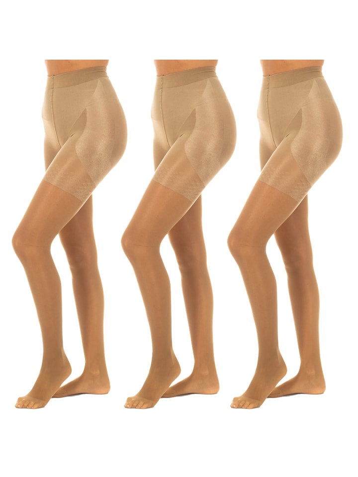 

Jolie Folie Комплект из 3 штук: колготки коричневого цвета