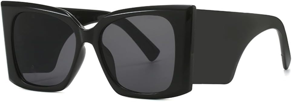 

Крупногабаритные солнцезащитные очки для мужчин и женщин, градиентные солнцезащитные очки для активного отдыха, женские очки с защитой от УФ-излучения UV400 HDUBFY, Black-black