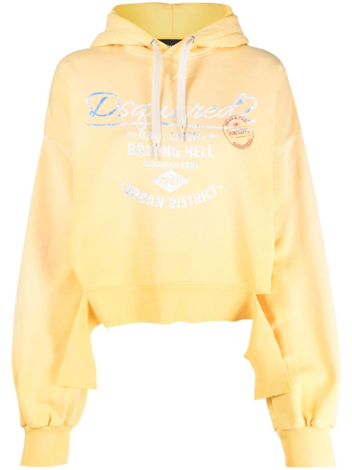 

Dsquared2 худи из джерси с логотипом, желтый