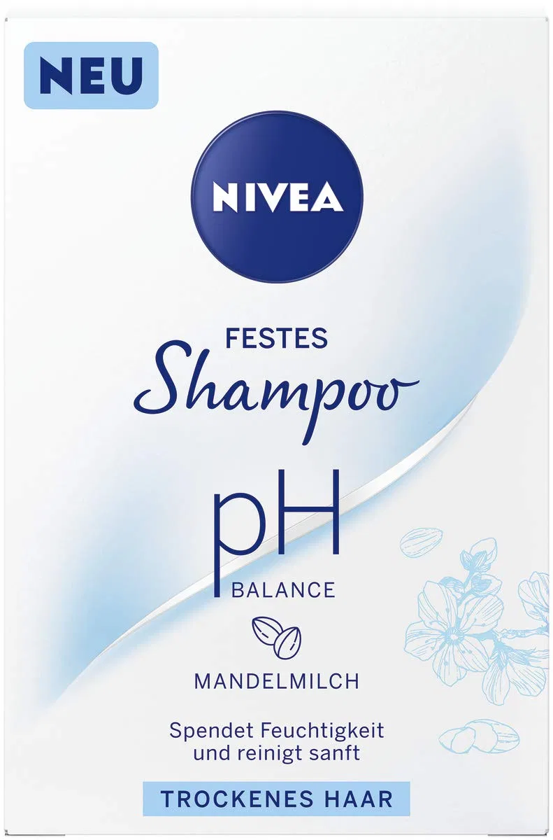 Твердый шампунь Nivea pH Balance с миндальным молочком, 75 г Nivea