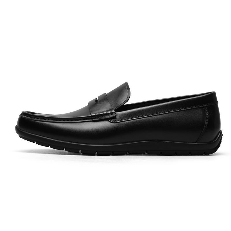 

Мужские лоферы Black/Black Perforated GOLDLION, черные (перфорированные)