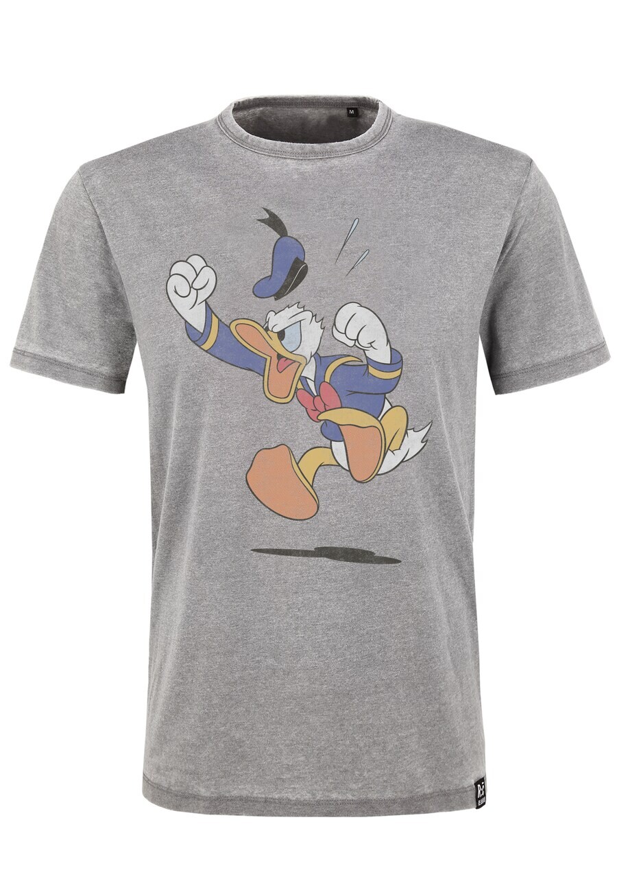 

Классическая футболка Recovered Shirt Disney Angry Donald Duck, светло-серый