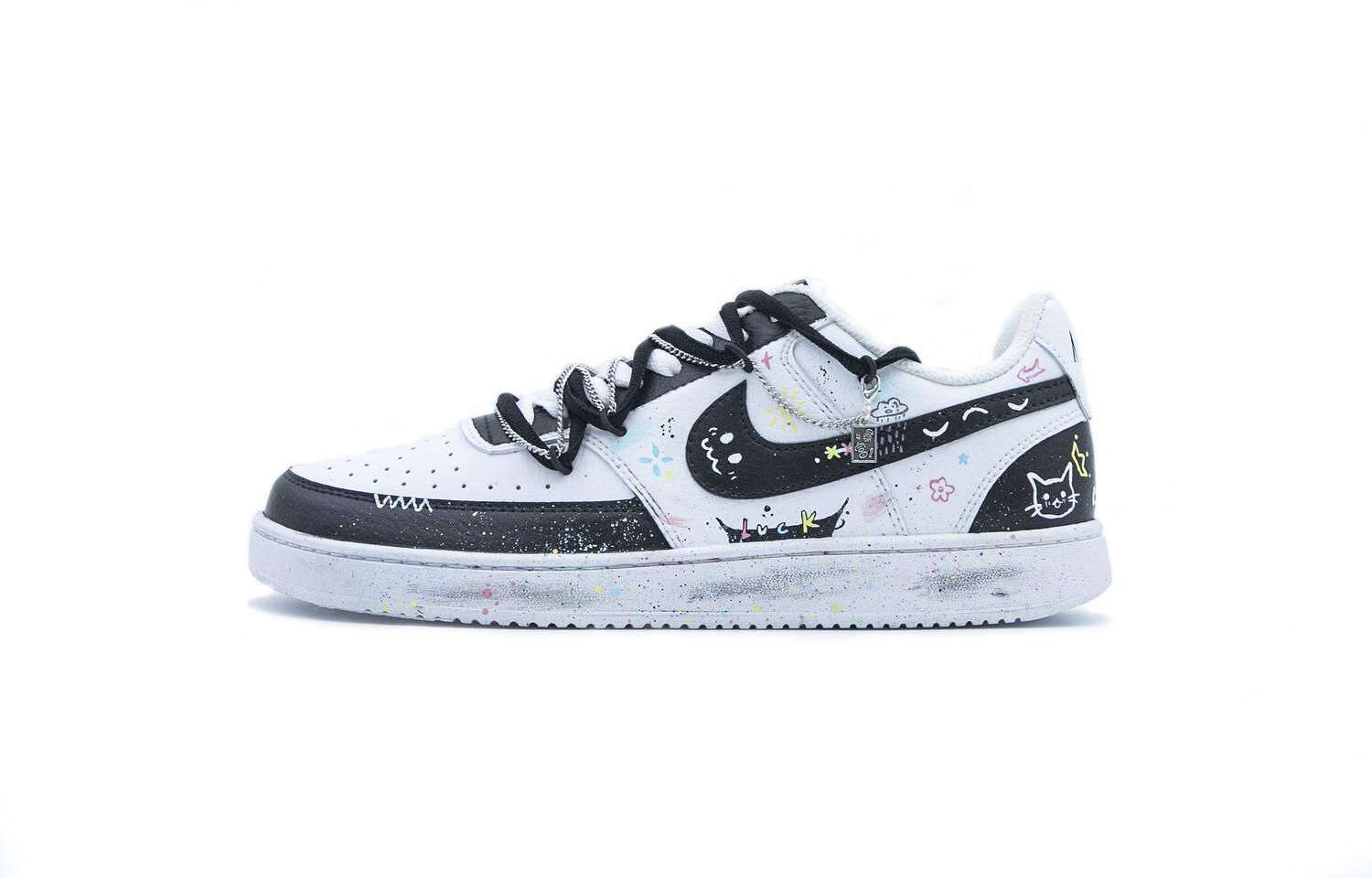 Женские кроссовки для скейтбординга Nike Court Vision 1, Black