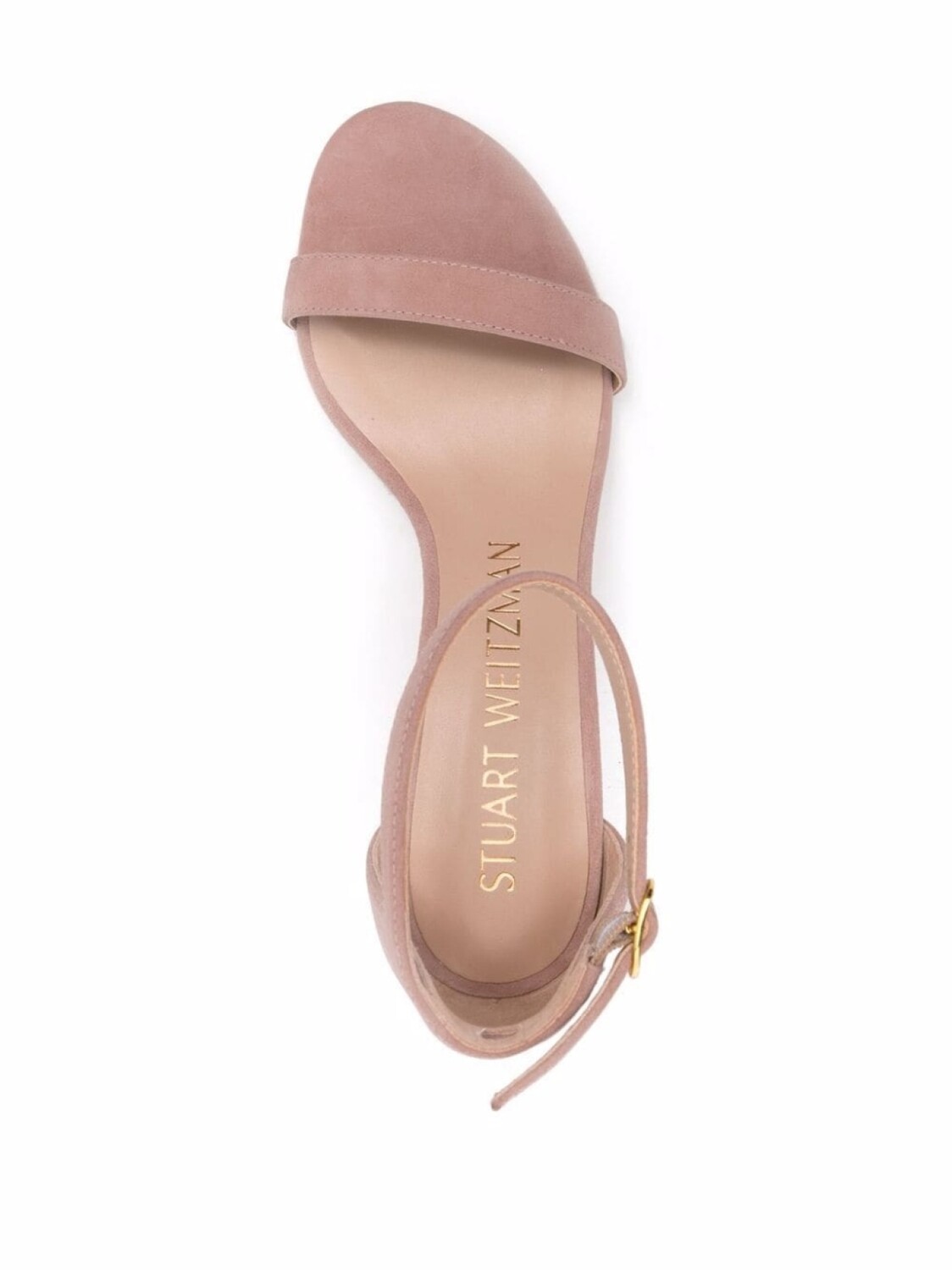 Stuart Weitzman босоножки Nearlynude 95 на блочном каблуке, нейтральный цвет — фото 4