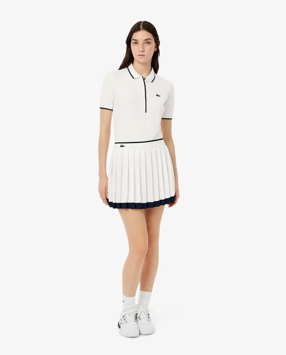 

Ультрасухая классическая эластичная теннисная юбка Lacoste, белый