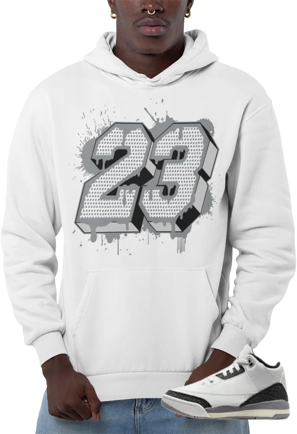 

Толстовка Jordan 3 Retro Cement Grey мужская House Of Tees