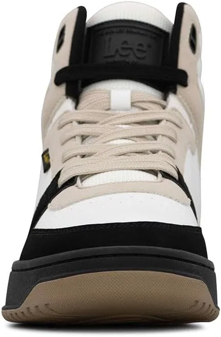 Мужские кроссовки Lee Fast Lane Mid Trainers, Winterweiß Naturschwarz — фото 4