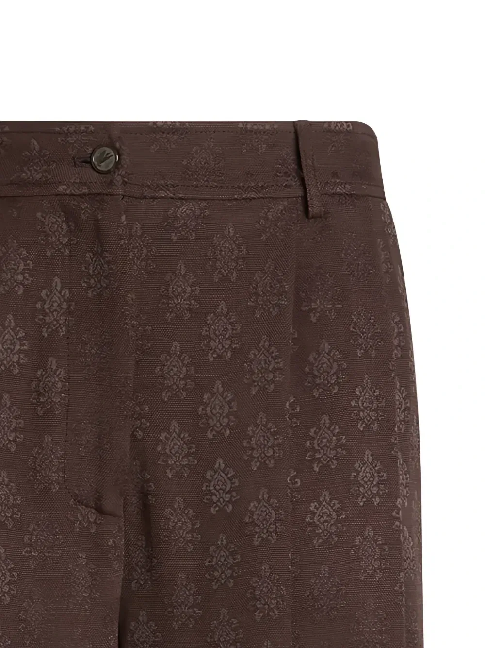 Брюки Jacquard-pattern в рубчик ETRO, коричневый — фото 3
