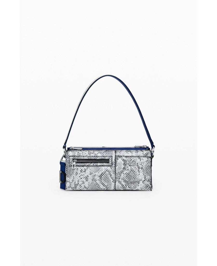 

Женская маленькая сумка-трансформер с анималистическим принтом Desigual, Dark blue