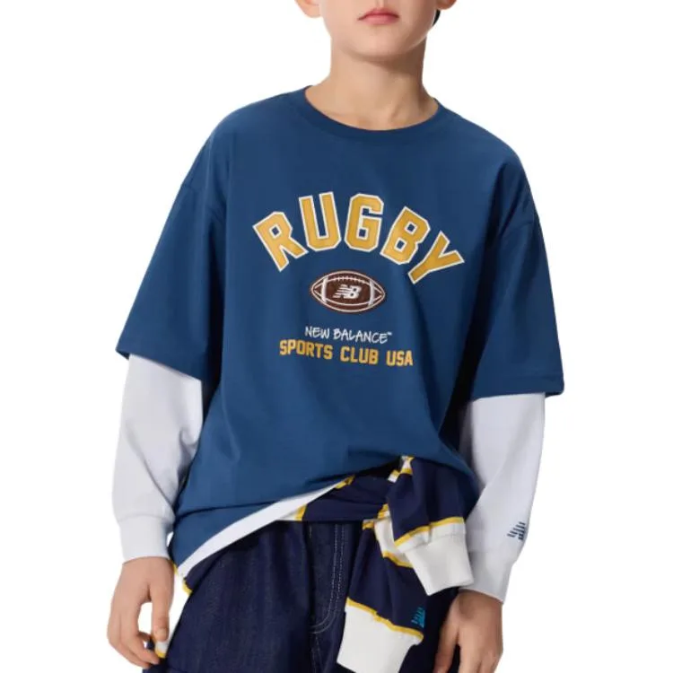 Футболка для детей Crew Neck Moderate New Balance, nv — фото 3