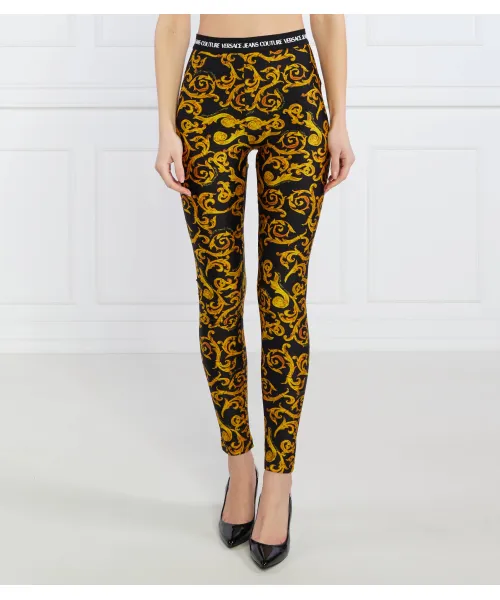 

Леггинсы Slim fit Versace Jeans Couture, черный