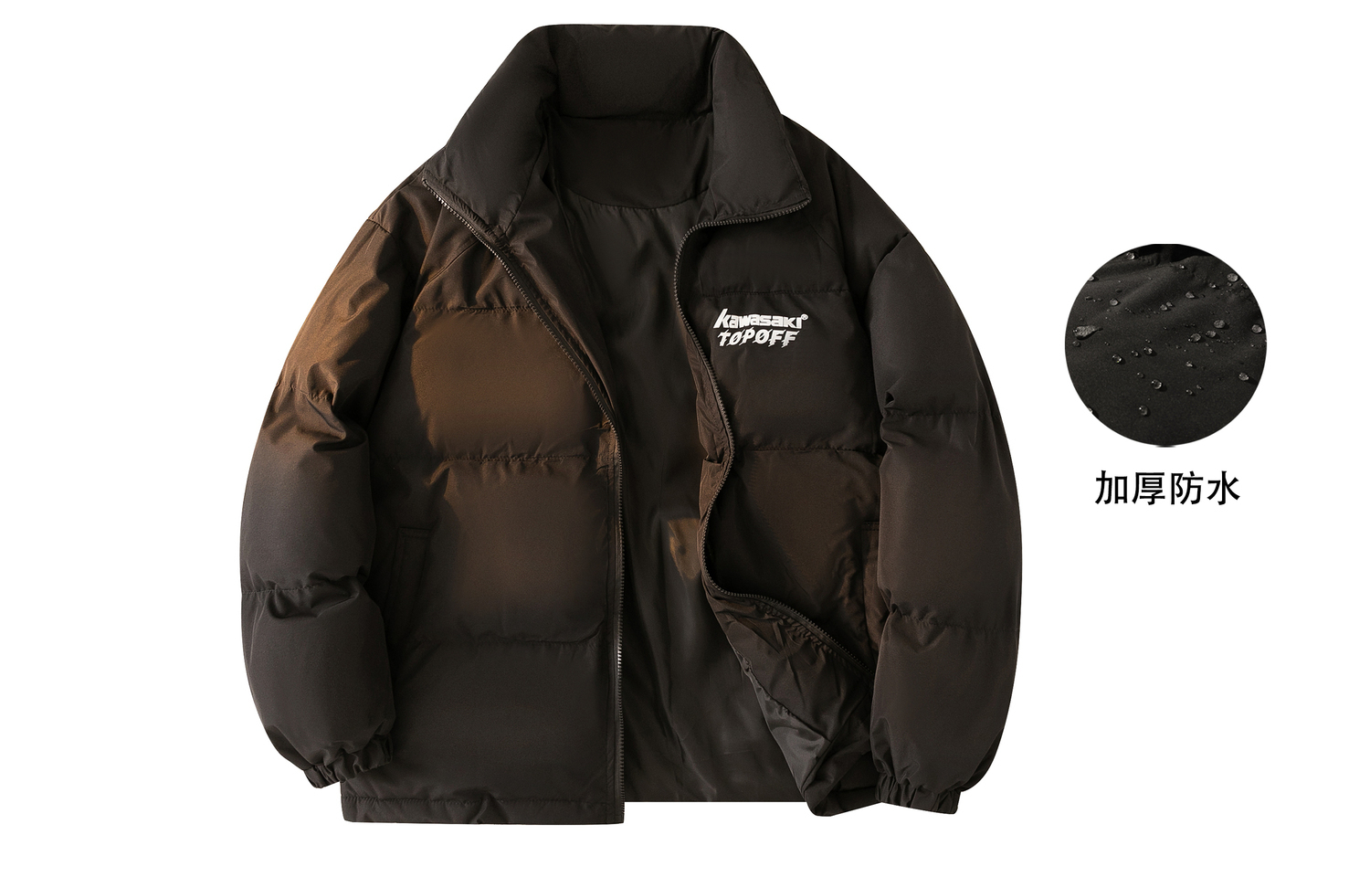 

Kawasaki Пуховик Unisex, Black (Upgraded Thickened Waterproof)