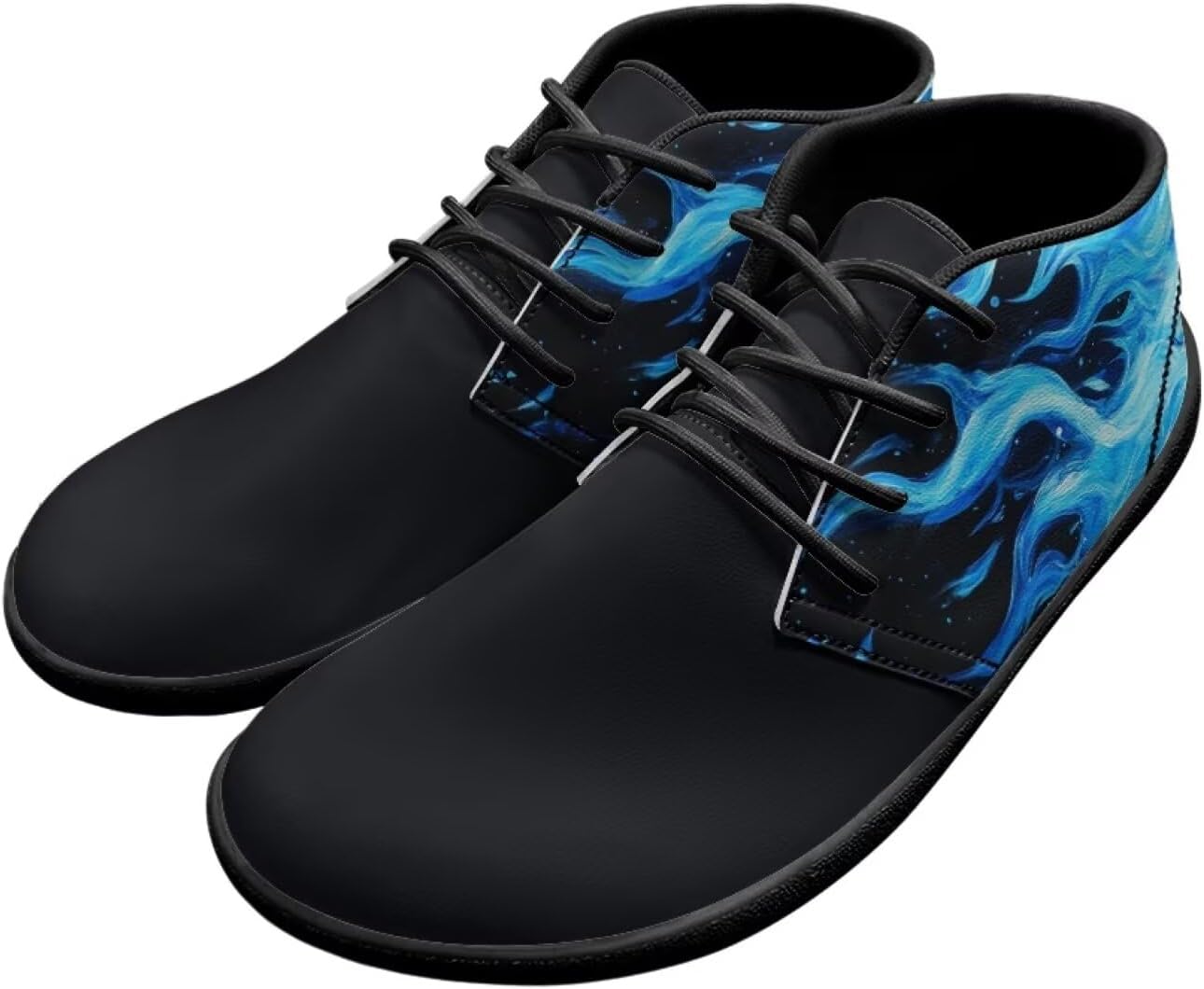 

Мужские кроссовки для ходьбы с широким носком, стильная нескользящая подошва с нулевым перепадом высоты, обувь для бега Xixirimido, синий