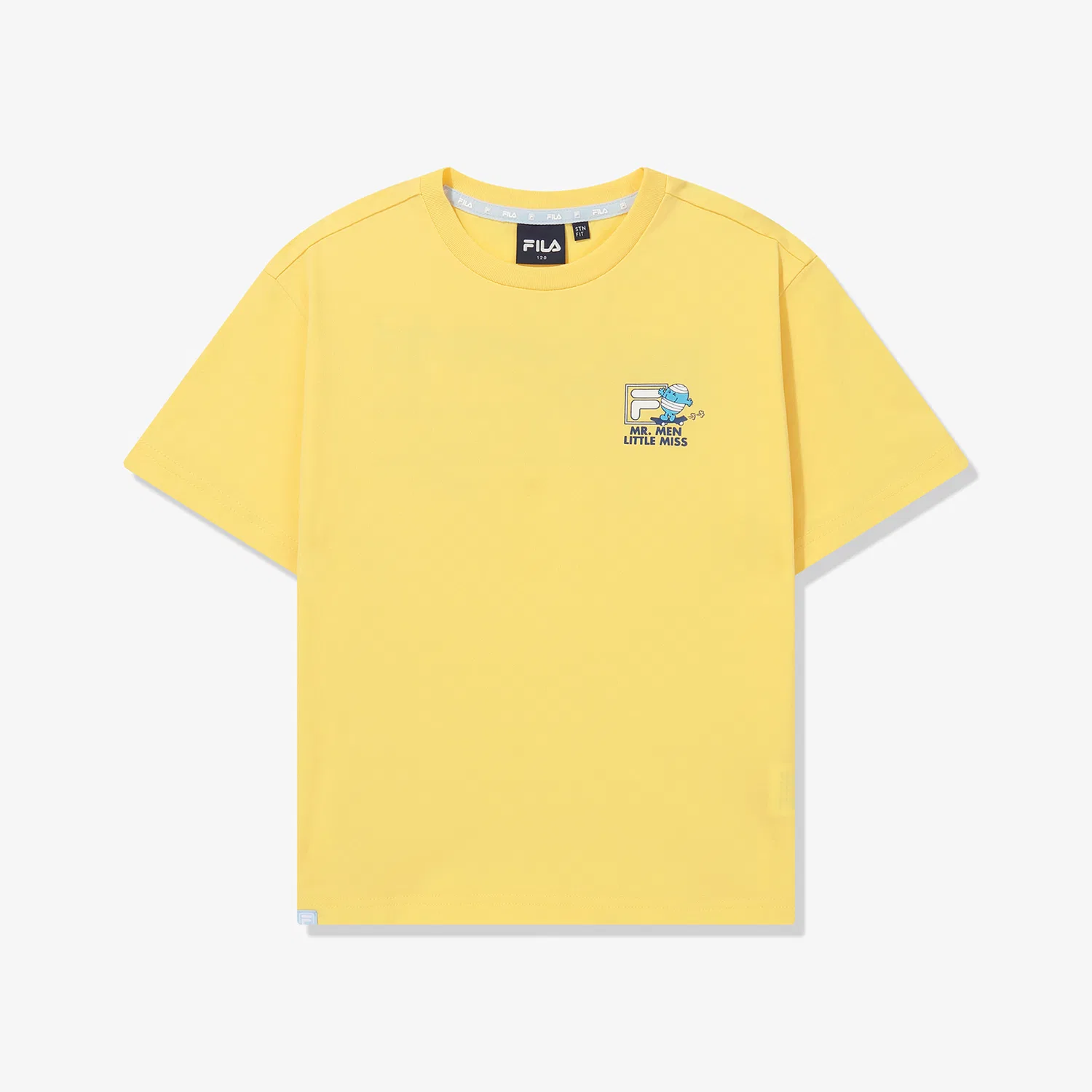 Детская футболка Drywave Mr. Men Little Miss Cool Vacation, жёлтая, от Fila Kids — фото 2