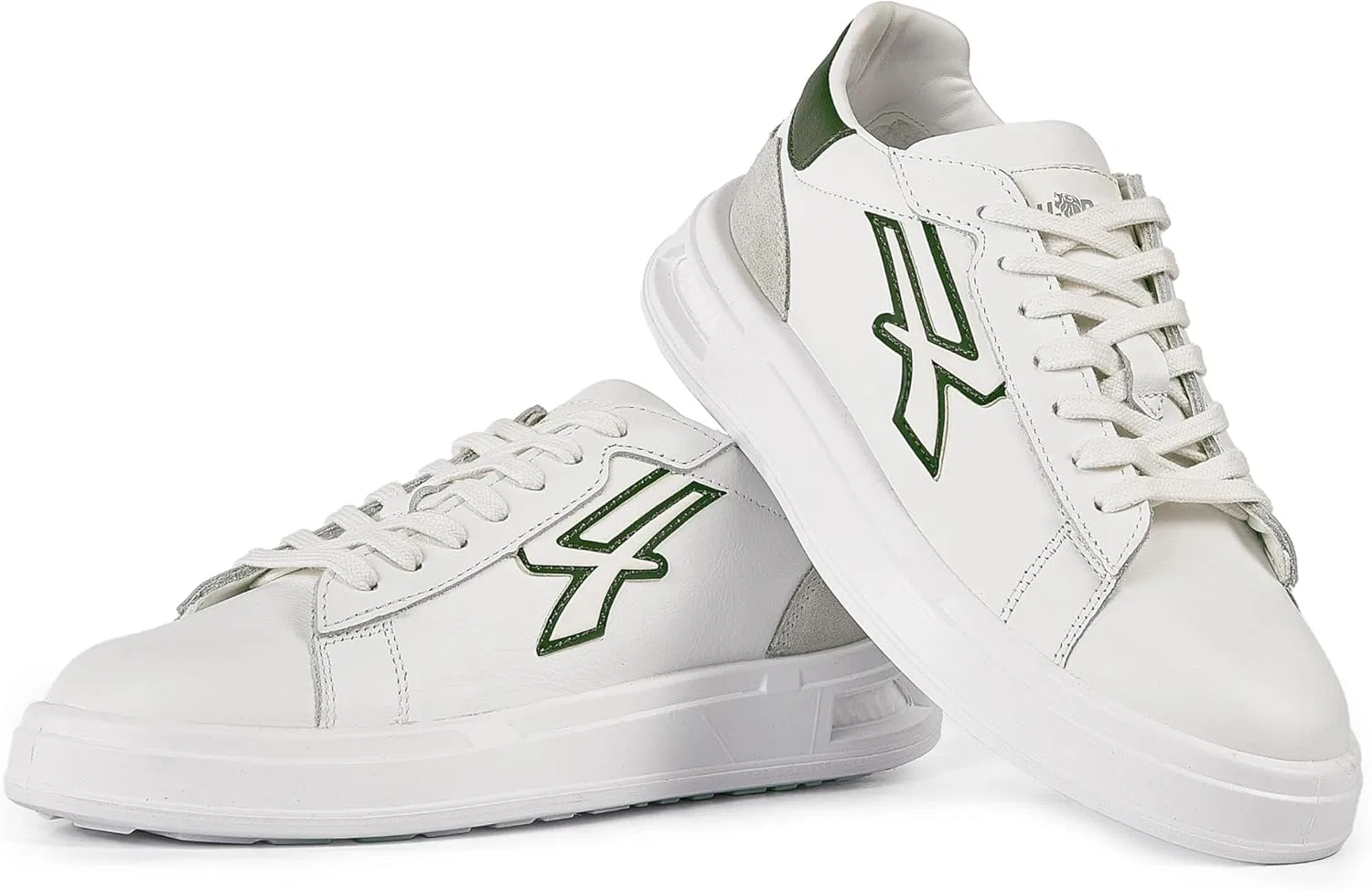U Power Кроссовки U-Power Urban Lifestyle Snake White Green Beige из мягкой кожи, спортивные, повседневные, низкие, с нескользящей подошвой и вставкой Infinergy, идеально подходят для ежедневного использования — фото 4